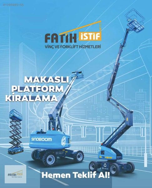 Kiralık / Satılık Makaslı Platform - Eklemli Platform