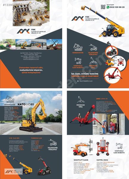 Fmk Platform'dan Kiralık 3 Tonluk Örümcek Vinç