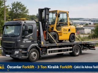Sahibinden 3 Tonluk Kiralık Forklift - Çekici ile Adrese teslim
