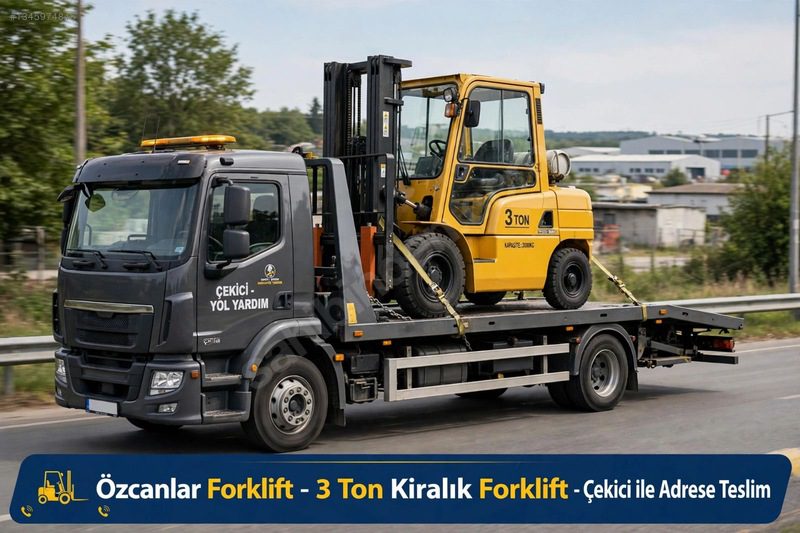Sahibinden 3 Tonluk Kiralık Forklift - Çekici ile Adrese teslim
